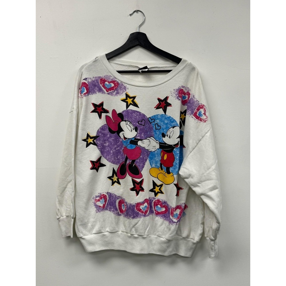 Vintage Mickey Unlimited Sweatshirt Womens 1X Minnie Mickey Graphic 90s Made USA